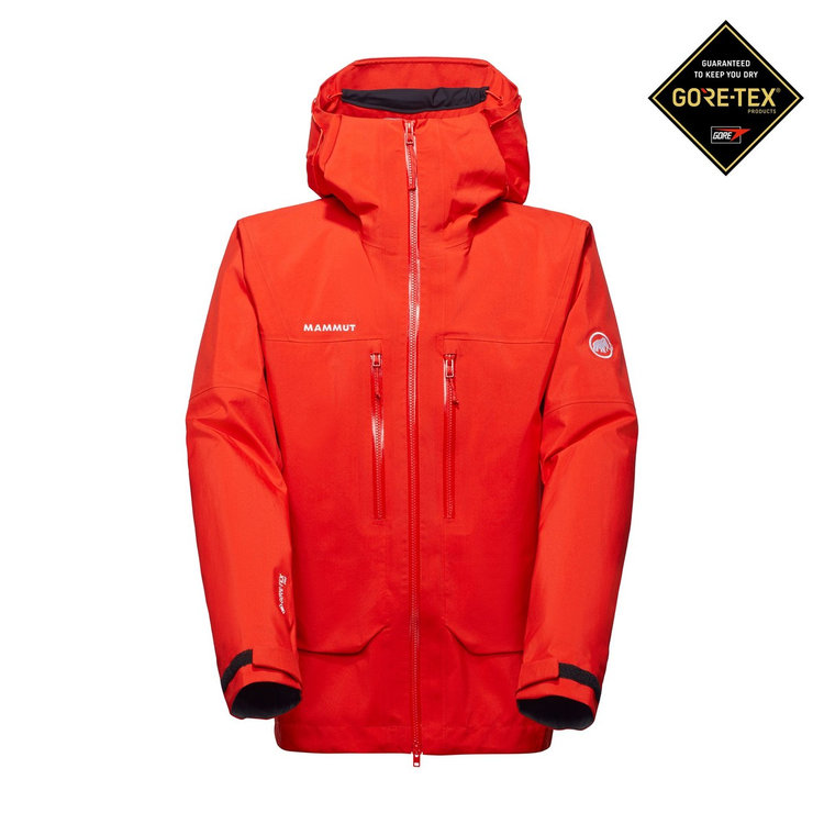 クレーター プロ ハードシェル フーデッド ジャケット アジアンフィット mammut red