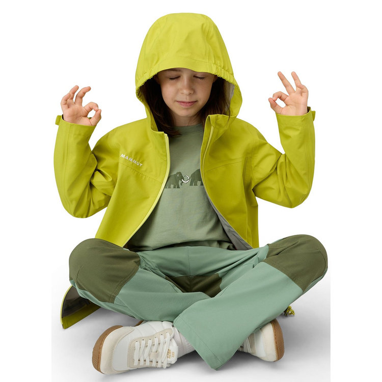 タイス ハードシェル フーデッド ジャケット キッズ acacia