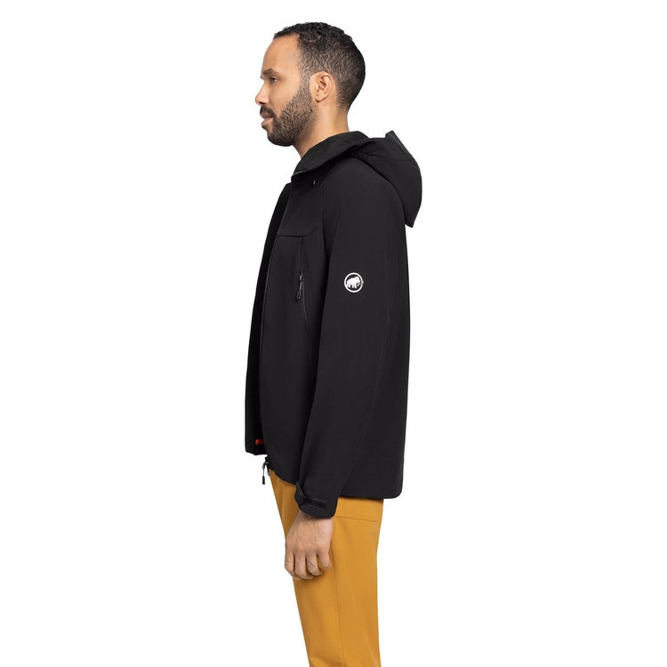 ウィンターフィールド ソフトシェル フーデッド ジャケット アジアンフィット black