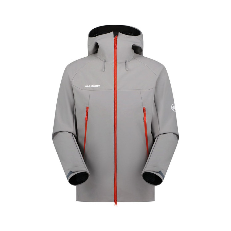 ウィンターフィールド ソフトシェル フーデッド ジャケット アジアンフィット alloy-mammut red