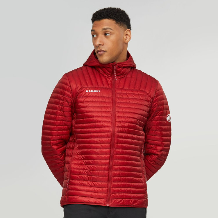 ブロード ピーク ライト インサレーション フーデッド ジャケットアジアンフィット dark mammut red