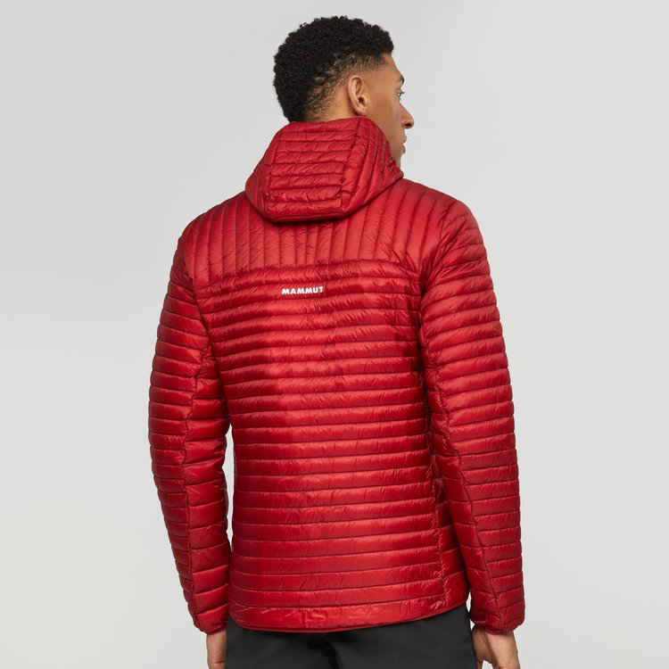 ブロード ピーク ライト インサレーション フーデッド ジャケットアジアンフィット dark mammut red
