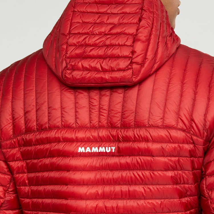 ブロード ピーク ライト インサレーション フーデッド ジャケットアジアンフィット dark mammut red