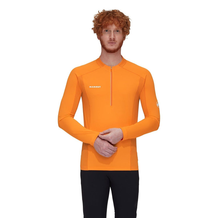 エナジー FL ハーフ ジップ ロングスリーブ アジアンフィット tangerine-dark tangerine