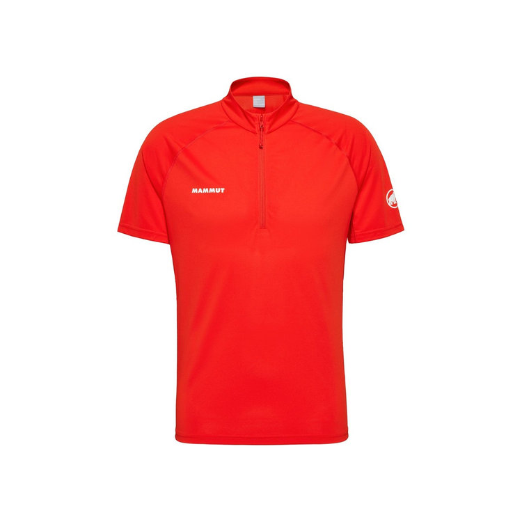デュカン ファーストレイヤー ハーフジップ Tシャツ アジアンフィット mammut red