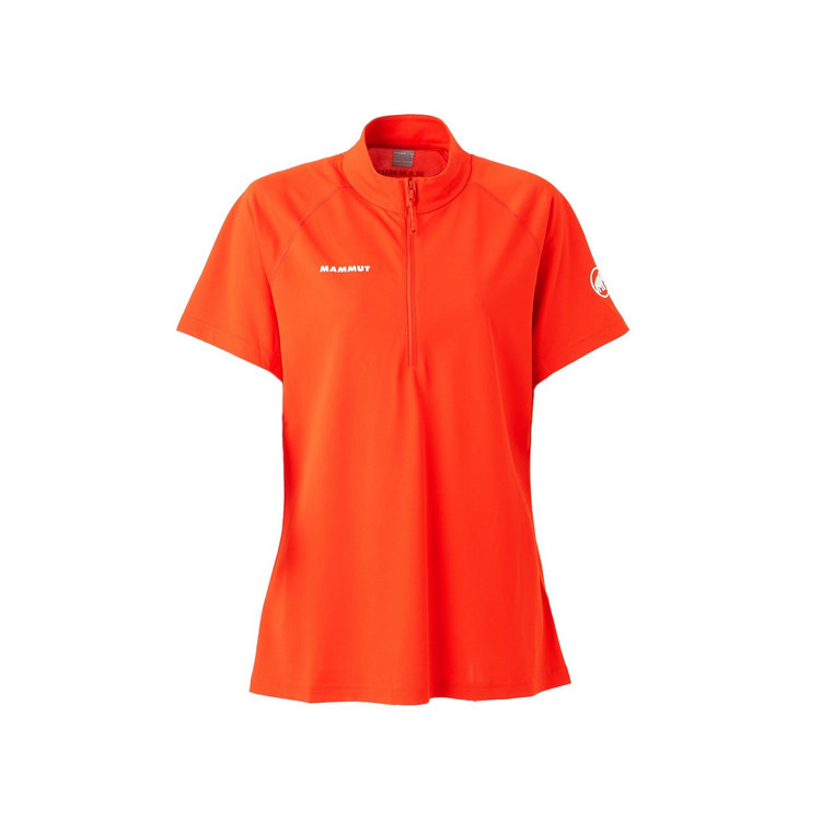 デュカン ファーストレイヤー ハーフジップ Tシャツ アジアンフィット mammut red