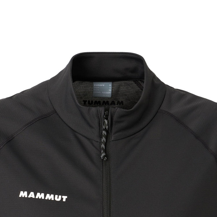 デュカン ファーストレイヤー ハーフジップ Tシャツ アジアンフィット black