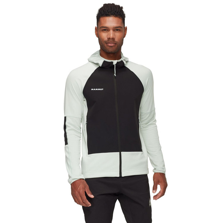 マッソーネ ミッドレイヤー フーデッド ジャケット silver sage-black