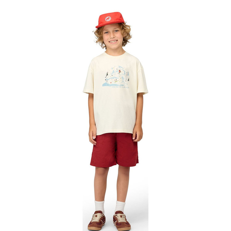 クラッグ クライミング ショーツ ミディ キッズ dark mammut red