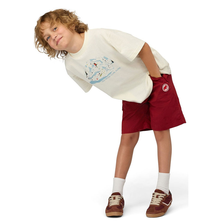 クラッグ クライミング ショーツ ミディ キッズ dark mammut red