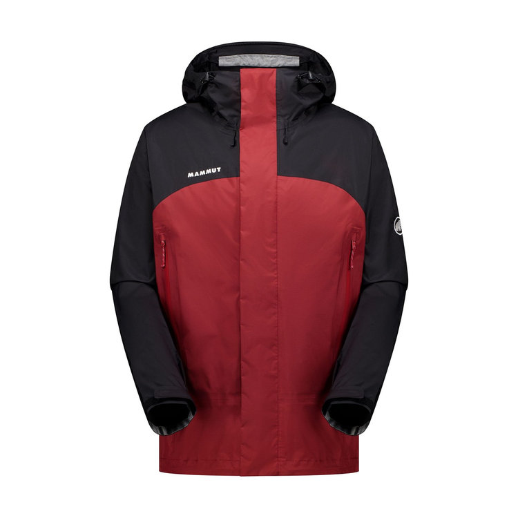 マイクロレイヤー 3.0 ハードシェル フーデッド ジャケット アジアンフィット dark mammut red-black