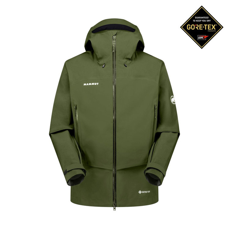 アルパイン ガイド ハードシェル フーデッド ジャケット アジアンフィット dark marsh