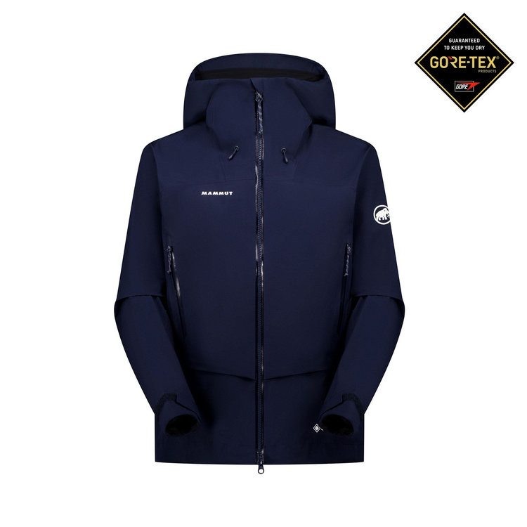 アルパイン ガイド ハードシェル フーデッド ジャケット アジアンフィット marine