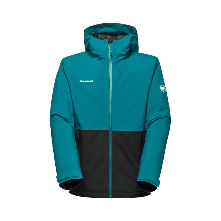 リナード ハードシェル サーモ フーデッド ジャケット アジアンフィット deep teal-black