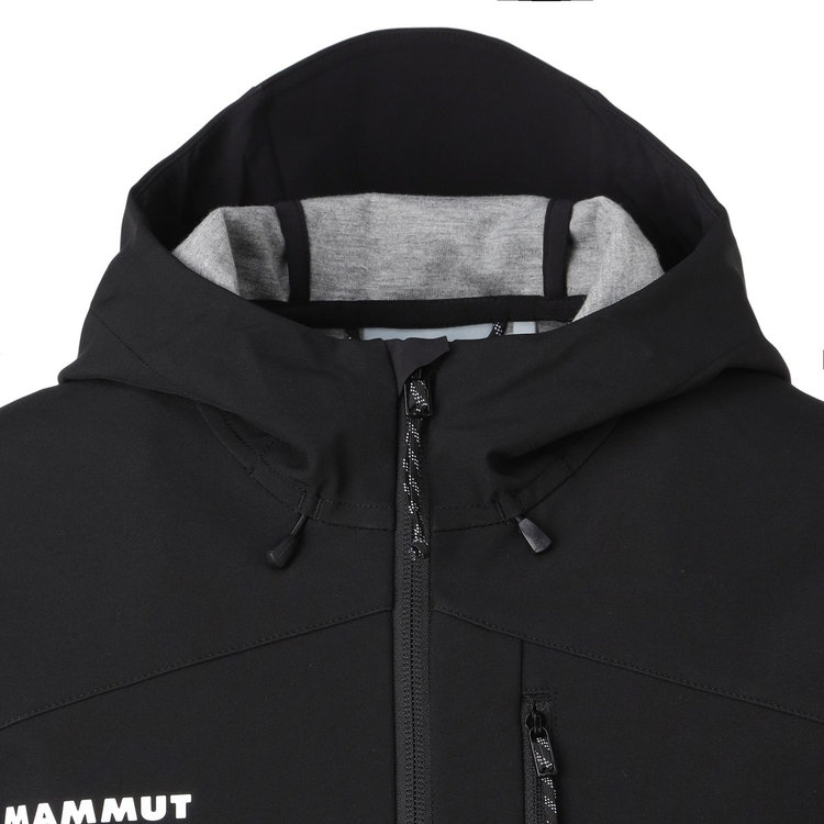 ファーナウ ソフトシェル フーデッド ジャケット black