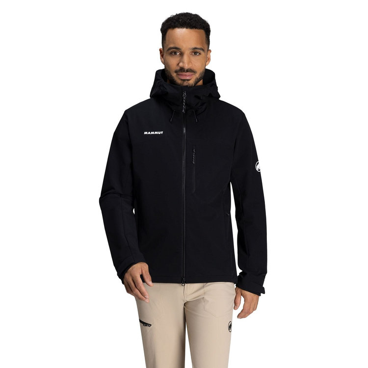 トレッカーズ ソフトシェル フーデッド ジャケット アジアンフィット black