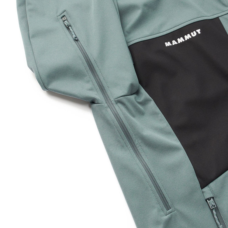 アルティメイト ８ ソフトシェル フーデッド ジャケット アジアンフィット strata-black