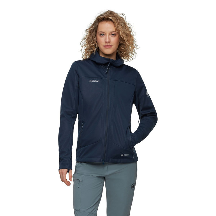 アルティメイト ８ ソフトシェル フーデッド ジャケット アジアンフィット marine