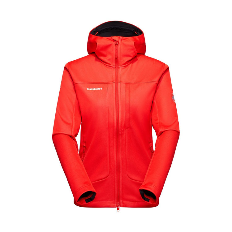 アルティメイト ８ ソフトシェル フーデッド ジャケット アジアンフィット mammut red