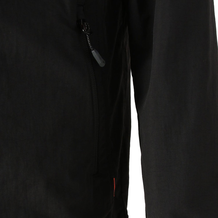 ハイキング ウィンドブレーカー フーデッド ジャケット アジアンフィット クラシック black