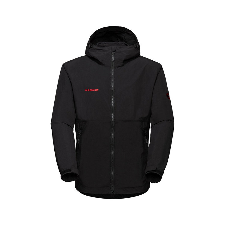 ハイキング ウィンドブレーカー フーデッド ジャケット アジアンフィット クラシック black