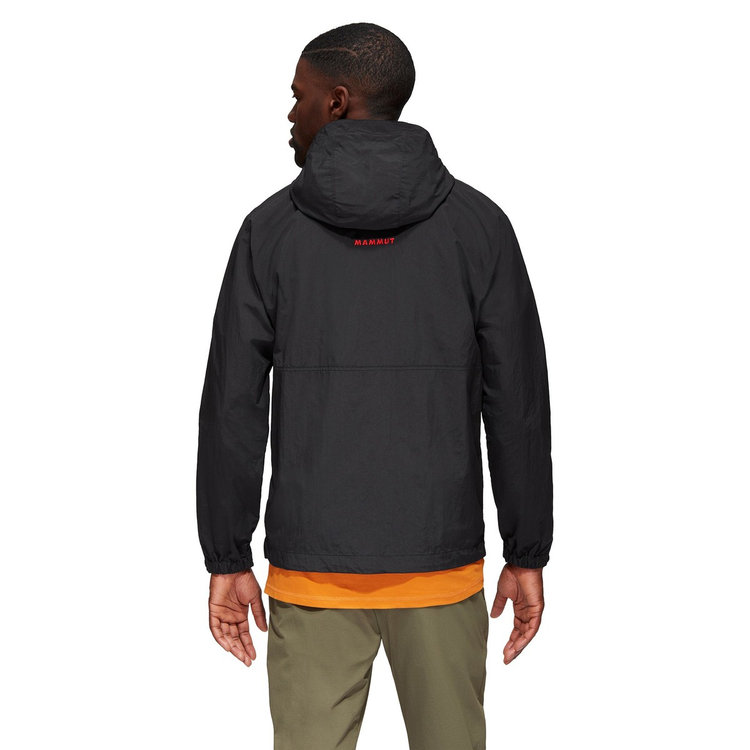 ハイキング ウィンドブレーカー フーデッド ジャケット アジアンフィット クラシック black