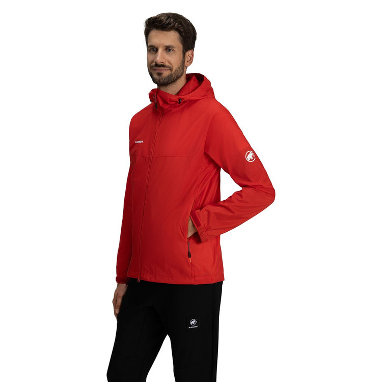 グライダー 2.0 ウィンドブレーカー フーデッド ジャケット アジアンフィット mammut red