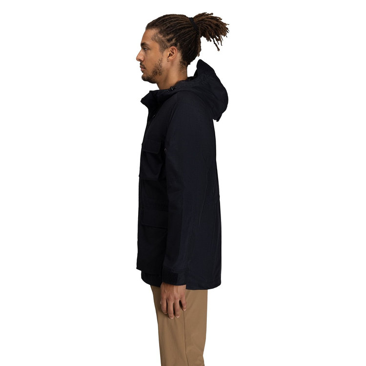 マウンテン ウィンドブレーカー ラインド パーカー アジアンフィット black