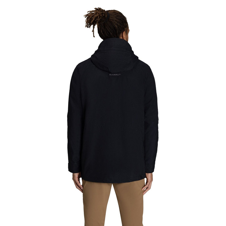 マウンテン ウィンドブレーカー ラインド パーカー アジアンフィット black