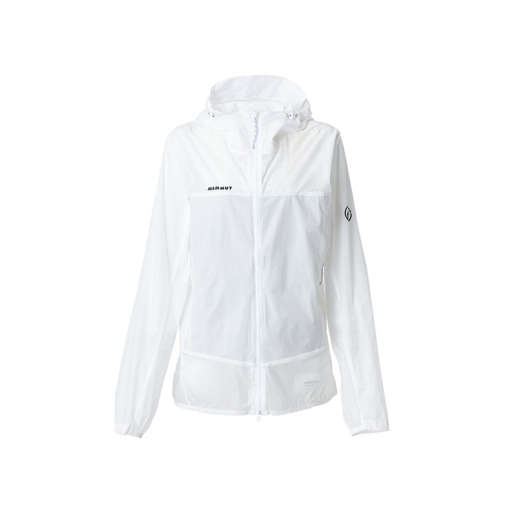 メロン ウルトラライト ウィンドブレーカー フーデッド ジャケット white