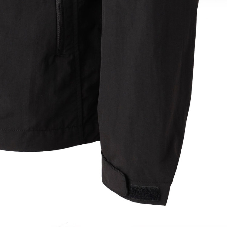 ハイキング ウィンドブレーカー フーデッド ジャケット アジアンフィット プレミアムブラック black