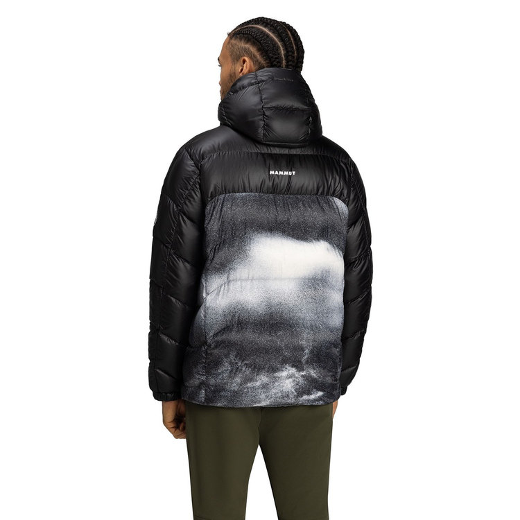 グラビティ インサレーション フーデッド ジャケット アジアンフィット グレイン black-white