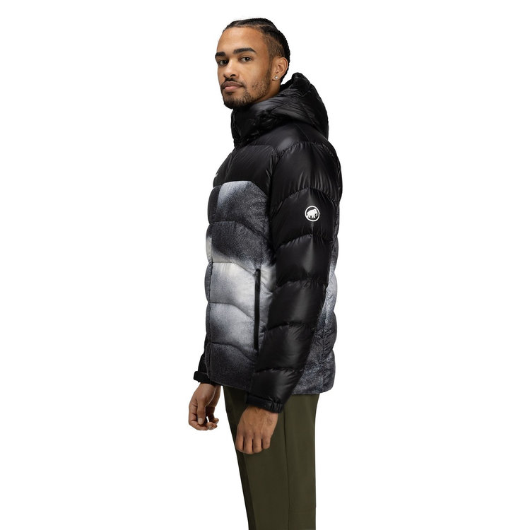 グラビティ インサレーション フーデッド ジャケット アジアンフィット グレイン black-white