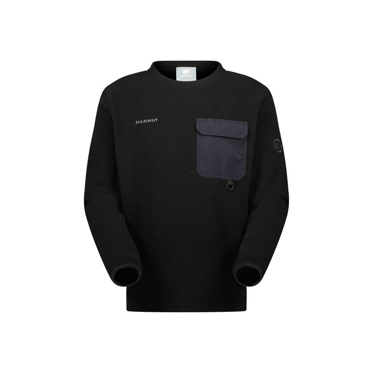 ムーンストーン ハイブリッド ミッドレイヤー クルーネック アジアンフィット black