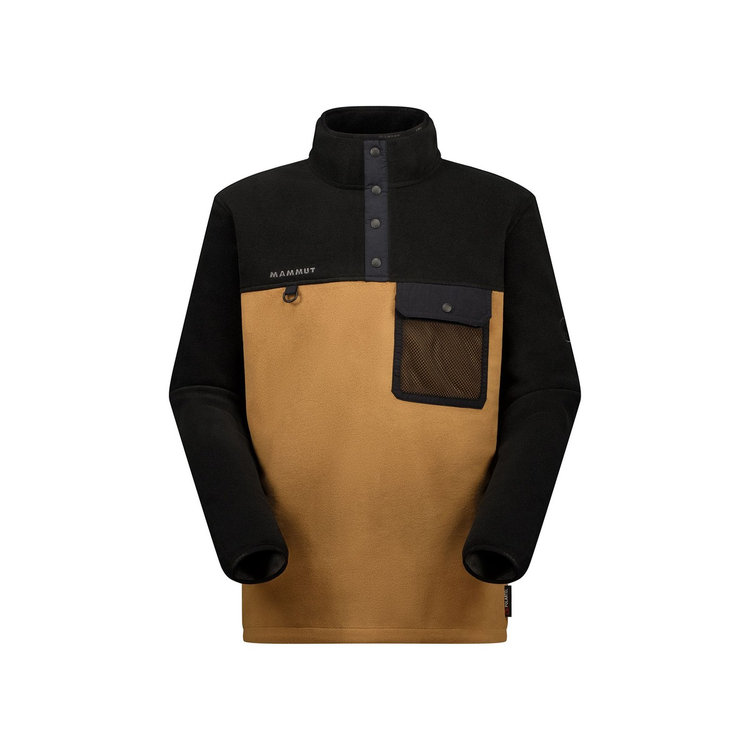 ムーンストーン ハイブリッド ミッドレイヤー プル アジアンフィット claystone-black