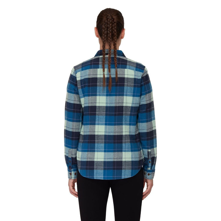 トロバット ロングスリーブ シャツ neo mint-deep ice