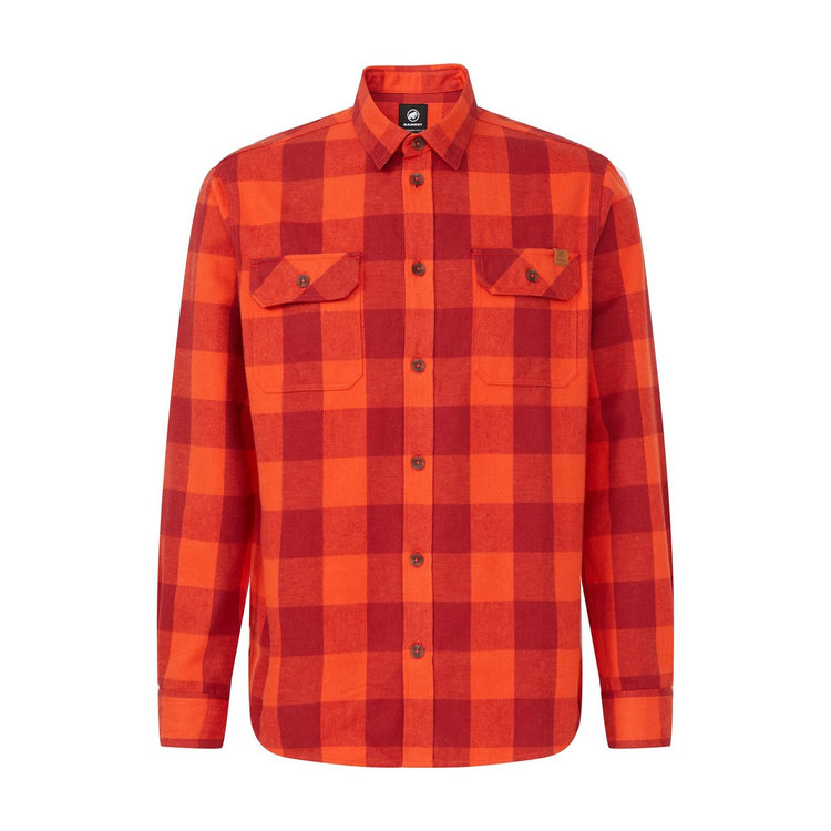 タマロ ロングスリーブ シャツ アジアンフィット mammut red-dark mammut red