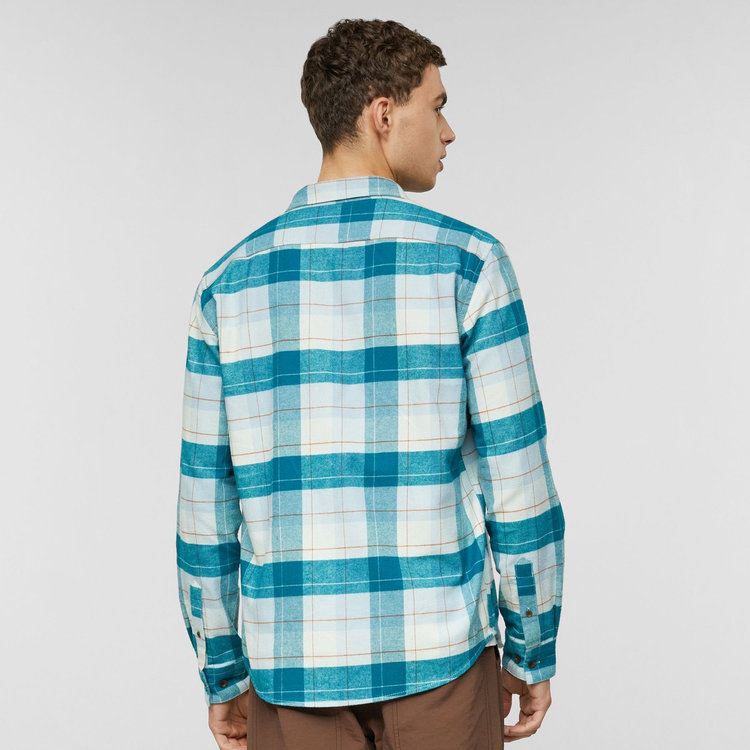 トロバット ロングスリーブ シャツ アジアンフィット deep teal-silver sage