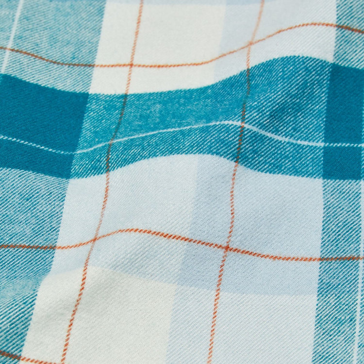 トロバット ロングスリーブ シャツ アジアンフィット deep teal-silver sage
