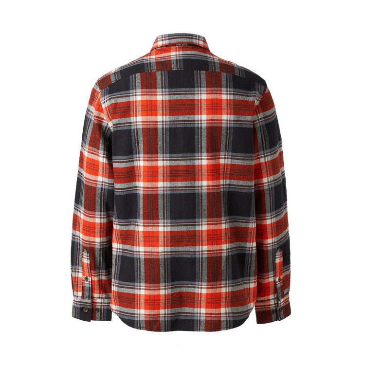トロバット ロングスリーブ シャツ アジアンフィット black-mammut red