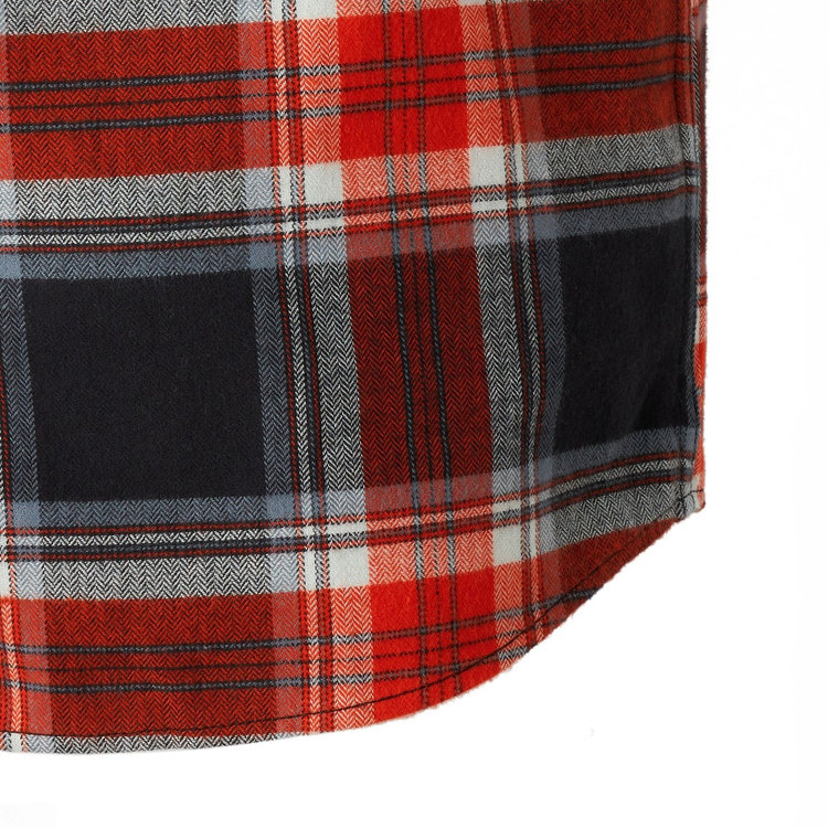 トロバット ロングスリーブ シャツ アジアンフィット black-mammut red