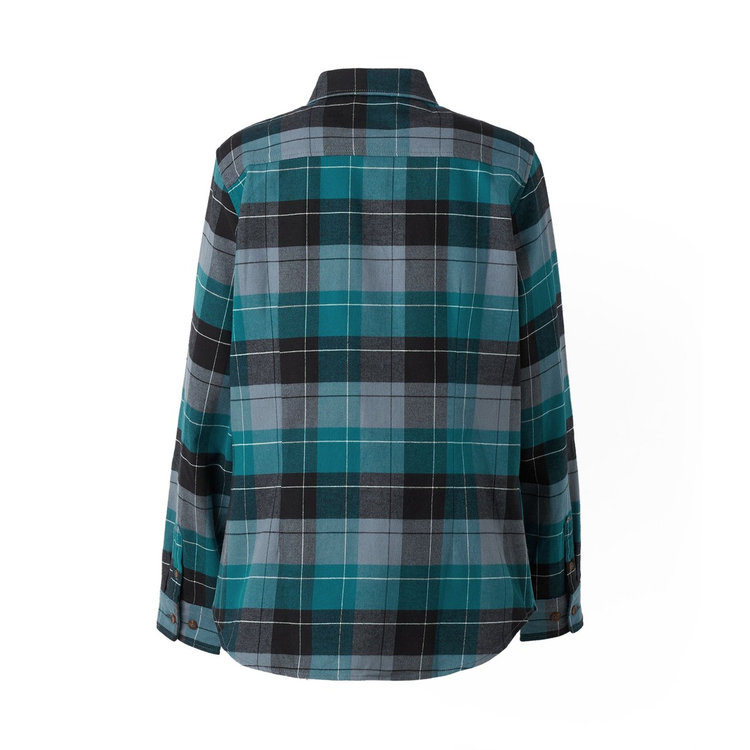 トロバット ロングスリーブ シャツ アジアンフィット strata-deep teal