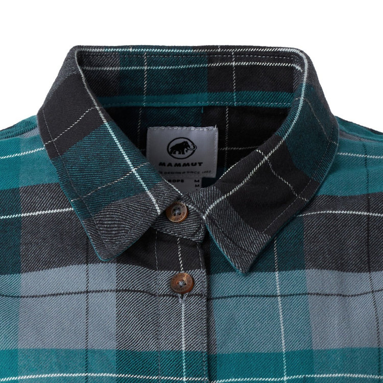 トロバット ロングスリーブ シャツ アジアンフィット strata-deep teal