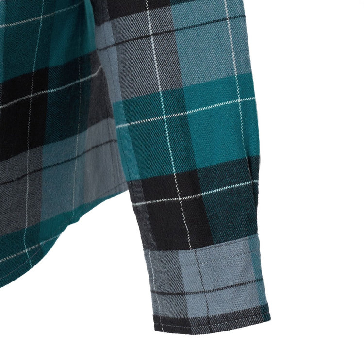 トロバット ロングスリーブ シャツ アジアンフィット strata-deep teal