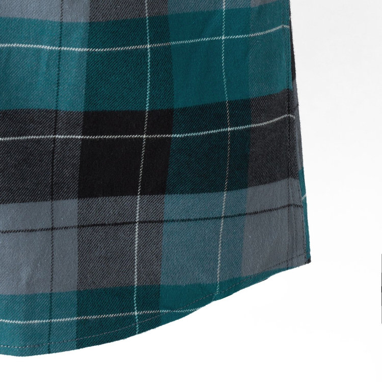 トロバット ロングスリーブ シャツ アジアンフィット strata-deep teal