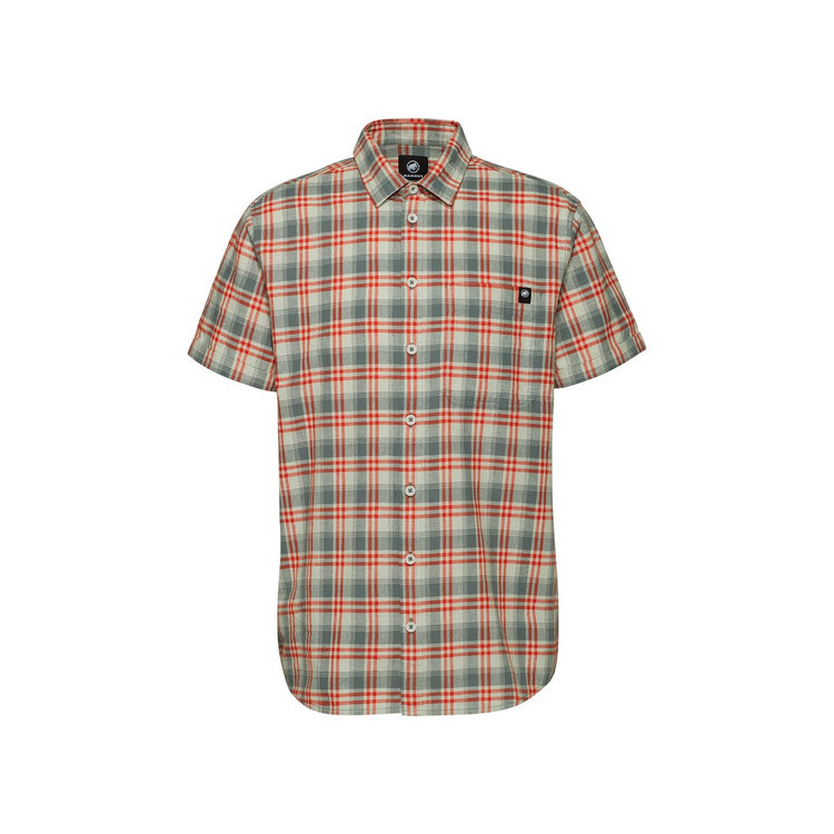 トロバット サマー シャツ アジアンフィット silver sage-mammut red