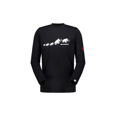 QD ロゴ プリント ロングスリーブ Tシャツ アジアンフィット