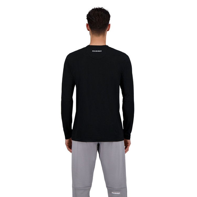 QD ロゴ プリント ロングスリーブ　Tシャツ アジアンフィット black PRT1