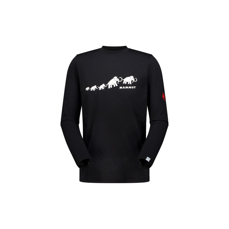 QD ロゴ プリント ロングスリーブ Tシャツ アジアンフィット