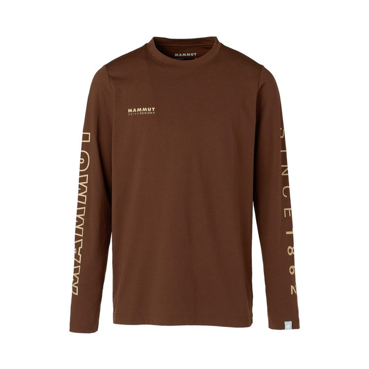 QD ロゴ プリント ロングスリーブ Tシャツ アジアンフィット soil PRT3